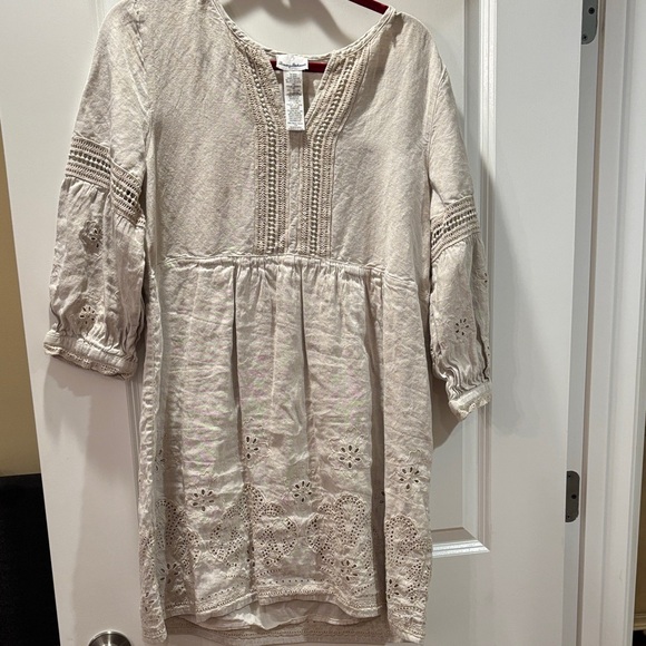 Tommy Bahama Cream Casual Dress - Picture 1 of 3